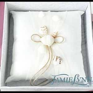 NEW! Never opened ring pillow for nautical wedding